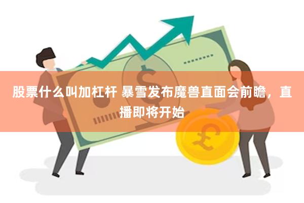 股票什么叫加杠杆 暴雪发布魔兽直面会前瞻，直播即将开始