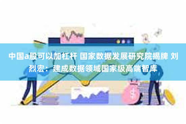 中国a股可以加杠杆 国家数据发展研究院揭牌 刘烈宏：建成数据领域国家级高端智库