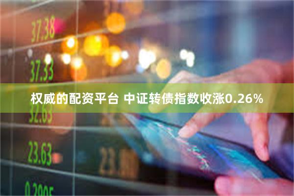 权威的配资平台 中证转债指数收涨0.26%