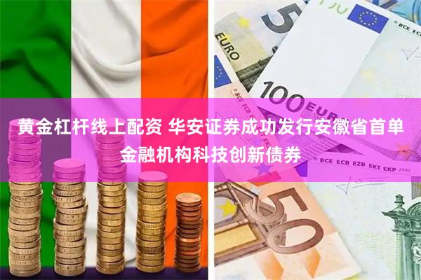 黄金杠杆线上配资 华安证券成功发行安徽省首单金融机构科技创新债券